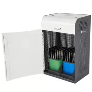 lockncharge Carrier 10 Portable device management cabinet Blue Green Grey White