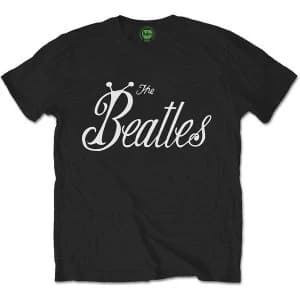 The Beatles Bug Logo Mens Small T-Shirt - Black