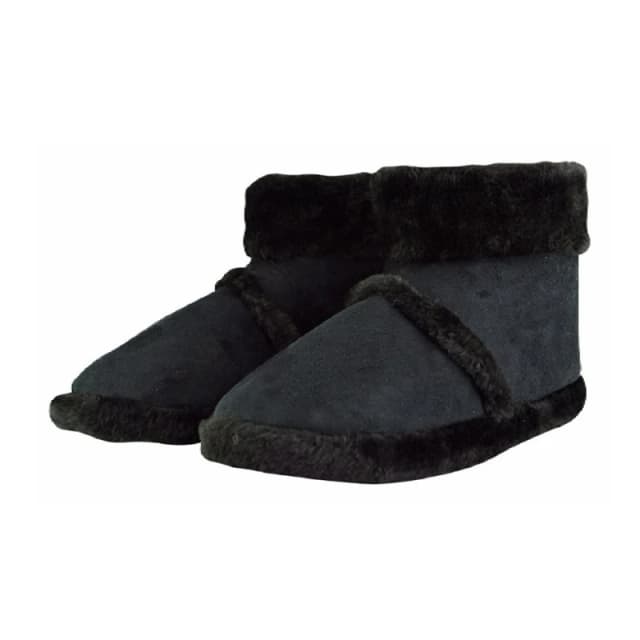 Slipper Snob Slipper Snob Men Soft Plush Lined Memory Foam Slipper Booties in Black Size: 10 Black 10 Male 5060910920152