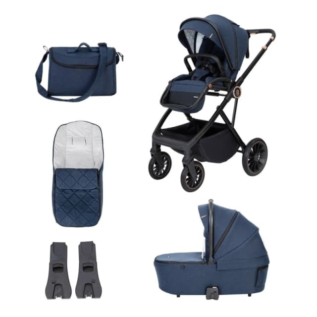 Babymore Chia Pram Pushchair - Midnight Blue Midnight Blue unisex 56x96x111