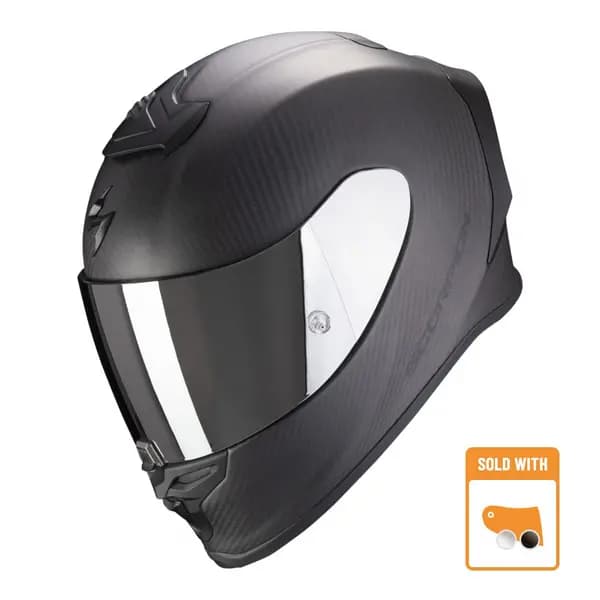 Scorpion Exo-R1 Evo Carbon Air Solid Matt Black Full Face Helmet Size M