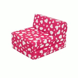 Kaikoo Flip bed Single - Pink Heart