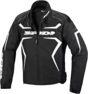 Spidi Sportmaster H2Out Motorcycle Textile Jacket, black-white, Size 2XL, black-white, Size 2XL