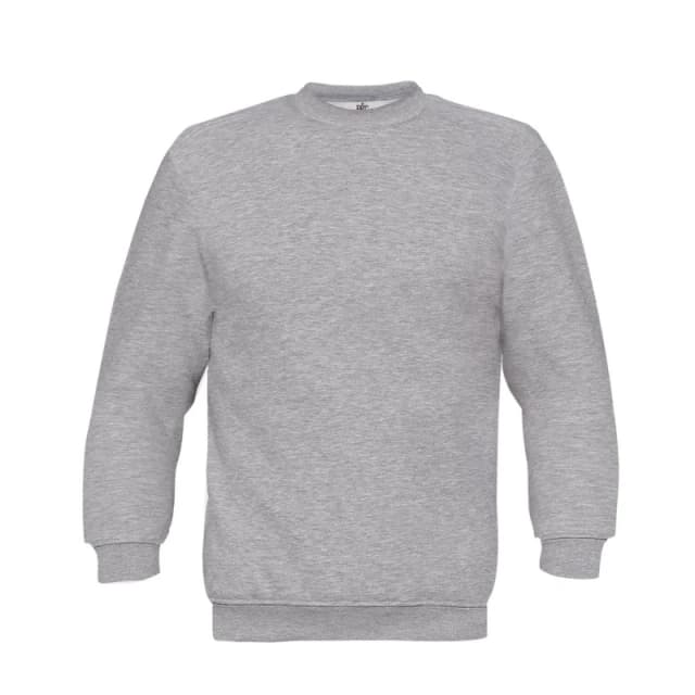B&C Mens Set-in Sweatshirt in Grey Size: Small Grey Male S
