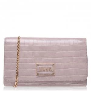 Liu Jo Liu Natu Crocodile Flap Over Cross Body Bag - Red Sand 6150