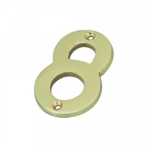 Wickes Door Number 8 - Brass