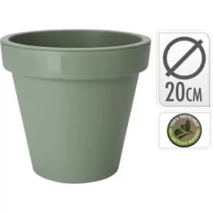 Pro-Gardens Green Rnd Flower Pot33 - Green