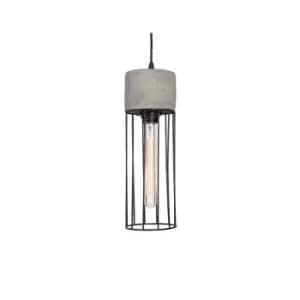 Ayios Ceiling Pendant 1 Light Concrete Steel