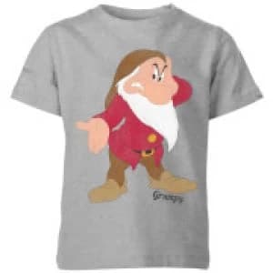 Disney Snow White Grumpy Classic Kids T-Shirt - Grey - 11-12 Years