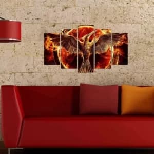 5MX-148 Multicolor Decorative MDF Painting (5 Pieces)