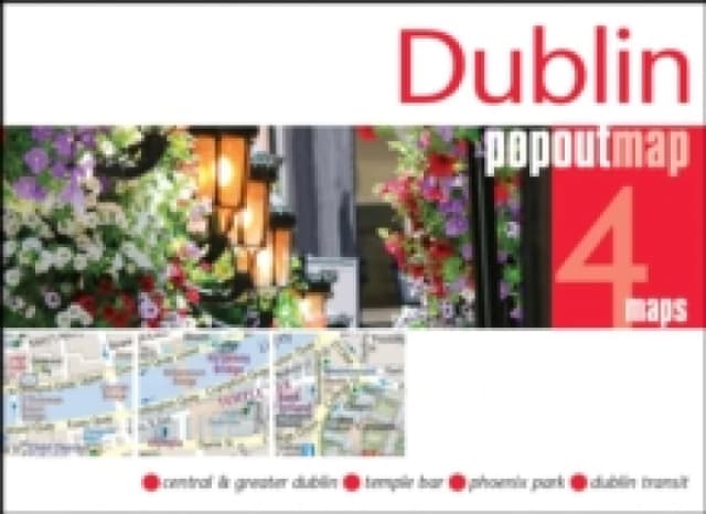 Dublin PopOut Map - pocket size, pop up map of Dublin city centre Sheet map, folded