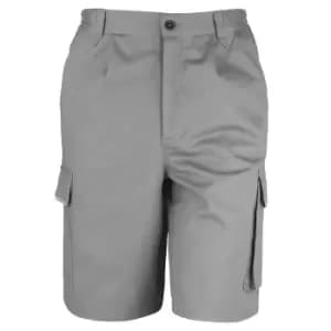 Result Unisex Work-Guard Action Shorts / Workwear (M) (Grey)