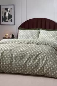 Alexah Abstract Geometric Cotton Rich Duvet Cover Set