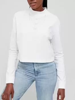 Nike W Nsw T-Shirt Mock Lx, White, Female, T-Shirts, DM2792-100