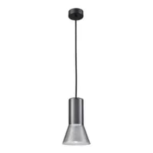 Larissa Lighting - Larissa Perama Dome Ceiling Pendant Light Glass 1x GU10 Grey