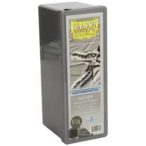 Dragon Shield Storage Box With 4 compartments - Silver