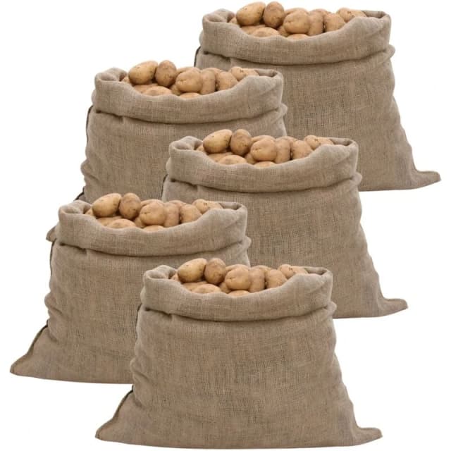 Vidaxl Jute Sacks 5 Pcs 100X110 Cm 100% Jute 220 Gsm, Brown 155781