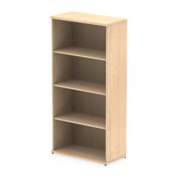 Trexus Office High Bookcase 800x400x1600mm 3 Shelves Maple Ref I000231