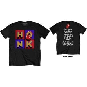 The Rolling Stones - Honk Album Tracklist Mens Large T-Shirt - Black