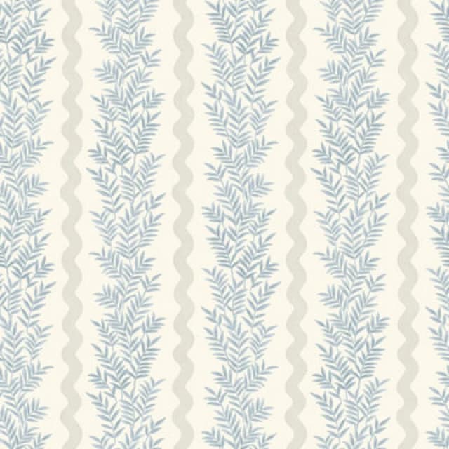 Holden Decor Foliage Stripe Neutral / Blue Wallpaper, Blue 13961