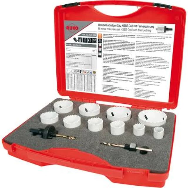 RUKO RUKO 126304 Hole saw set 12 Piece 126304