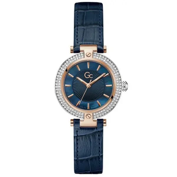 Gc Ladies Gc Vogue Swiss Mvt Watch One Size Two-Tone Rose and Blue 41460390000