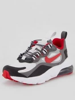 Nike Air Max 270 React Childrens Trainers - Grey/Red