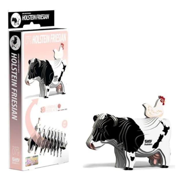 Eugy Holstein Friesian Cow 3D Craft Kit Multi