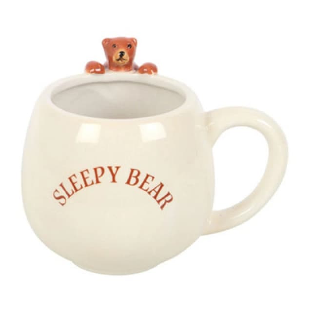 Something Different Something Different Sleepy Bear Round Mug in White White One Size Unisex 5063750799421