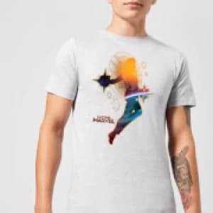 Captain Marvel Nebula Flight Mens T-Shirt - Grey - 3XL