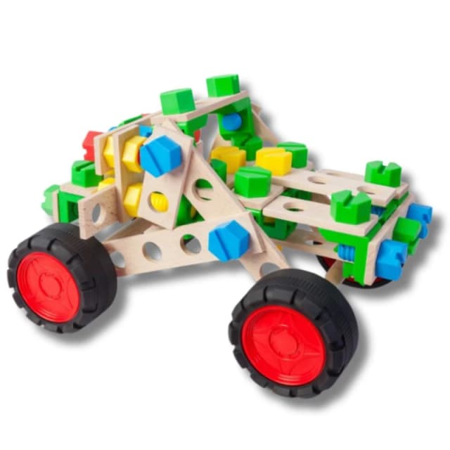 Alexander Off Road Vehicle 3 X 1 Wooden Construction Set Multi