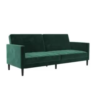 Liam Velvet Futon Green Green