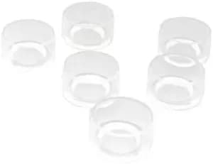 Monsoon Hardline Acrylic Lock Collars for 3/8 x 1/2 (13mm) Tube - 6 Pack
