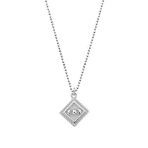 ChloBo Silver Diamond Cut Chain With Moon Magic Pendant