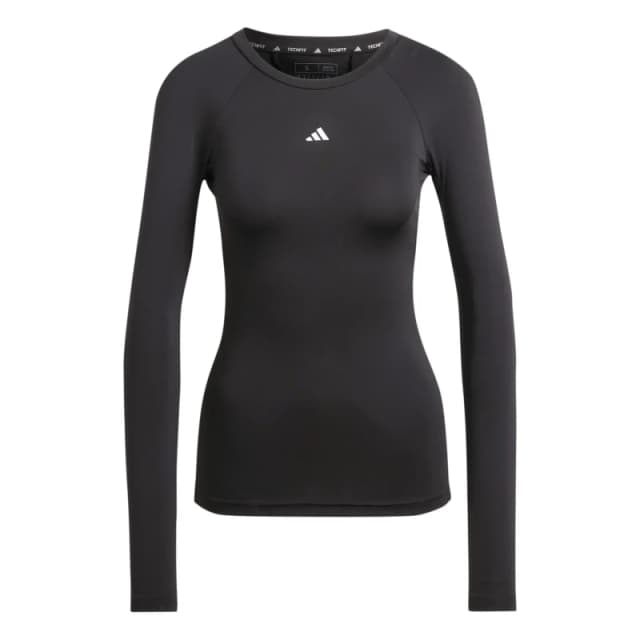 Womens long sleeve T-Shirt adidas Techfit Noir Female XL