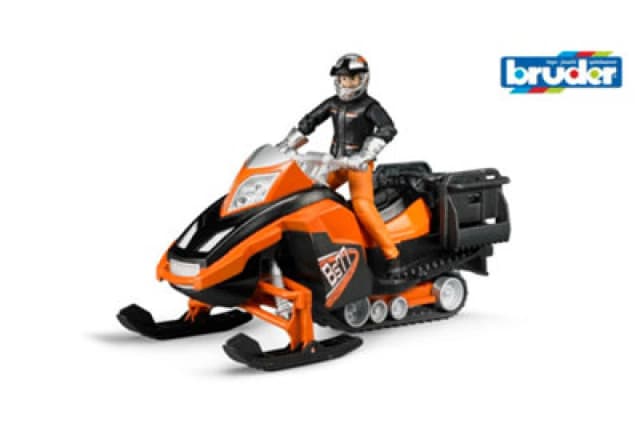 Bruder Snowmobil With Driver And Accessories Vehicle Playset