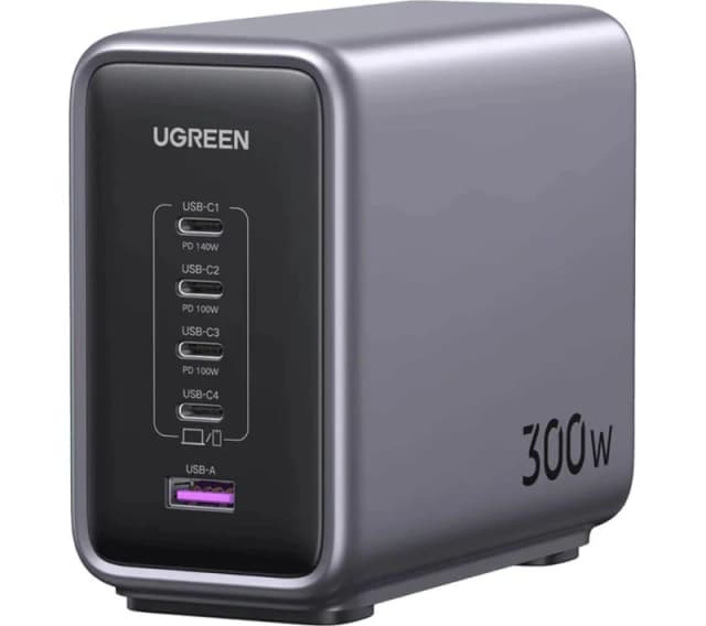 Ugreen Nexode 300W GaN 5 Port Charger - Grey DIS100028453EBA Grey