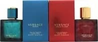 Versace Eros Gift Set 30ml Eros Eau de Toilette + 30ml Eros Flame Eau de Toilette