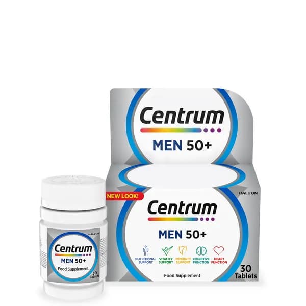 Centrum Mens 50+ Multivitamins and Minerals Tablets - 30 Tablets