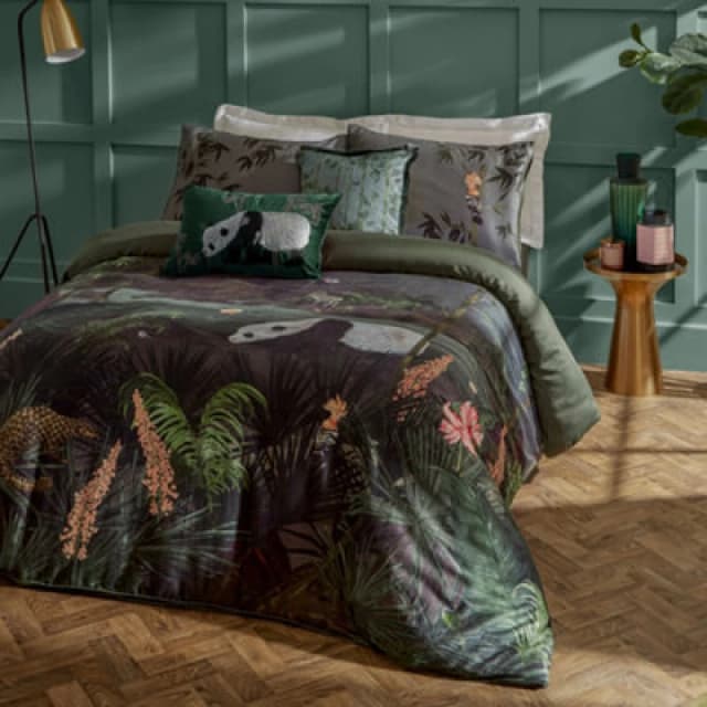 Paoletti Paoletti Chuan Exotic Jungle Duvet Cover Set Size: Double Multi Double Unisex 5025532814357