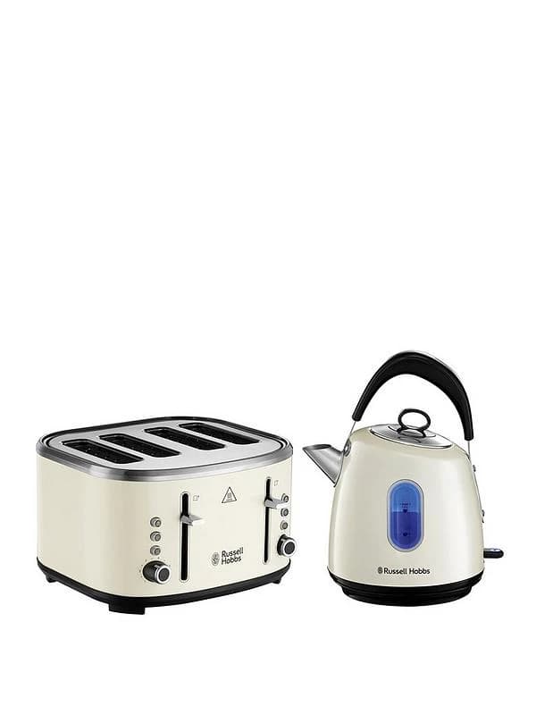Russell Hobbs Stylevia 28132BU Kettle & 4 Slice Toaster Bundle