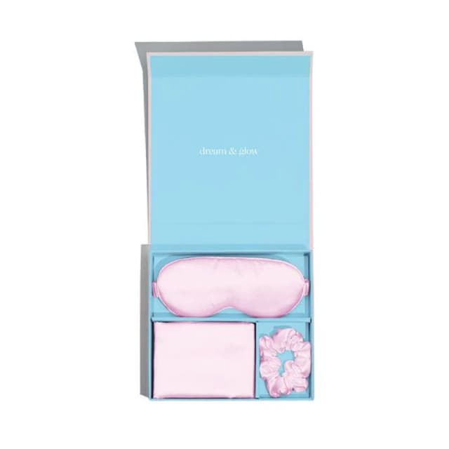 Silver Cloud Womens Silver Ion Infused Satin Gift Set Pink in Baby Pink Size: 3 Pack Baby Pink Female 3 Pack