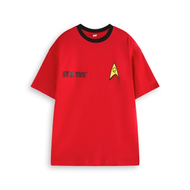 Star Trek Short Sleeved T-Shirt Red