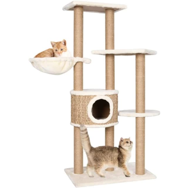 VIDAXL Cat Tree with Scratching Post 126cm Seagrass Vidaxl 8720286062449