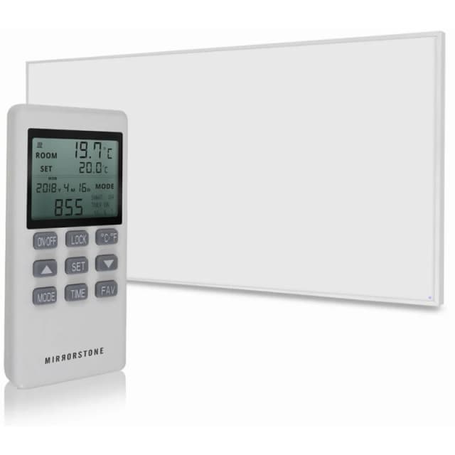 MIRRORSTONE INFRARED HEATING Mirrorstone 700W NXTGEN WiFi Infrared Heating Panel - Electric Panel Heater-Wall Mounted MS.NXT-1195x595-700W-WALL