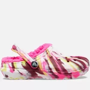 Crocs Kids Marbled Faux Sherpa Lined Rubber Crocs - UK 11 Kids