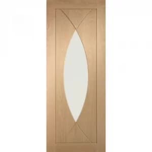 XL Joinery Internal Oak Pesaro Clear Glazed Fire Door 762mm