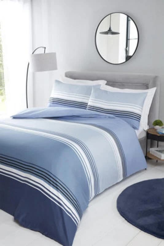 Rapport Home Chicago Striped Duvet Cover Bedding Set