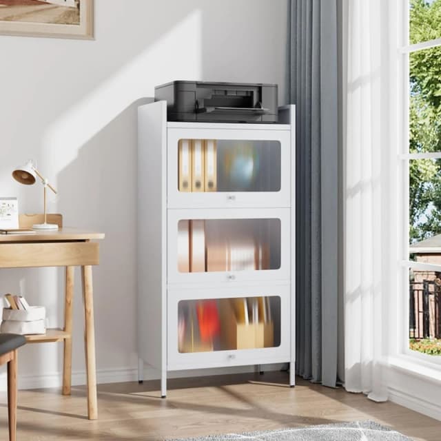 Kabinet UK File Cabinet For Home Office Storage Cabinet White unisex One size