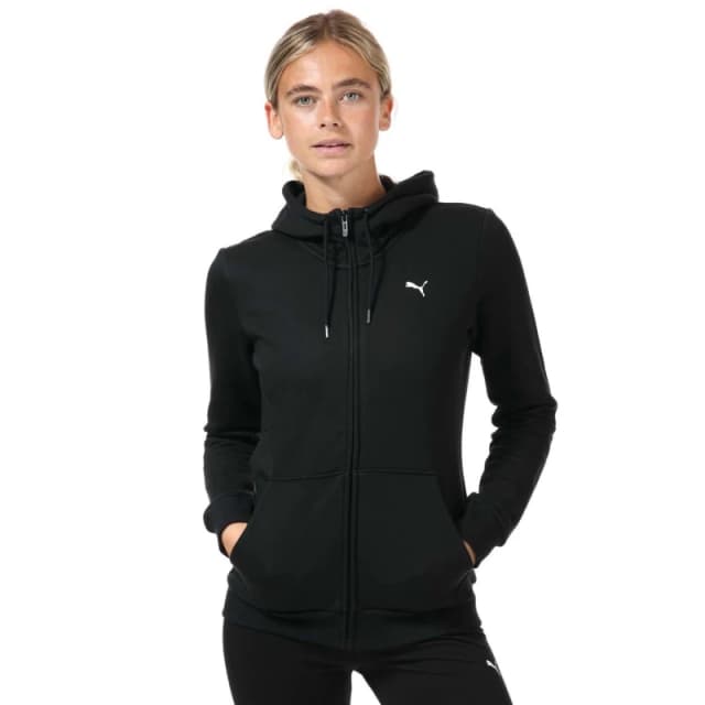 Zipped hoodie with small logo For Her Puma Noir Female XS